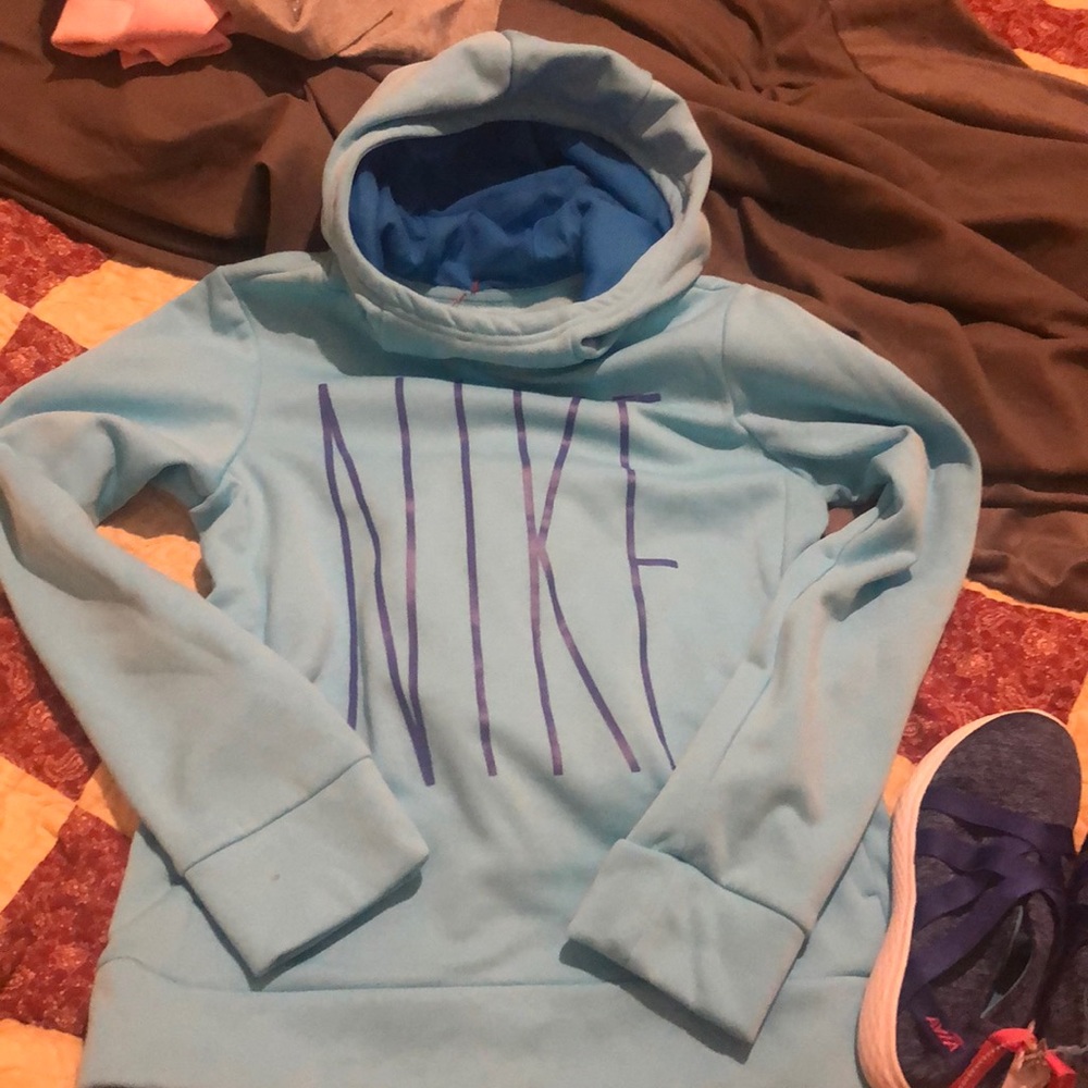 • LIGHT BLUE & PERIWINKLE NIKE HOODIE • brand new